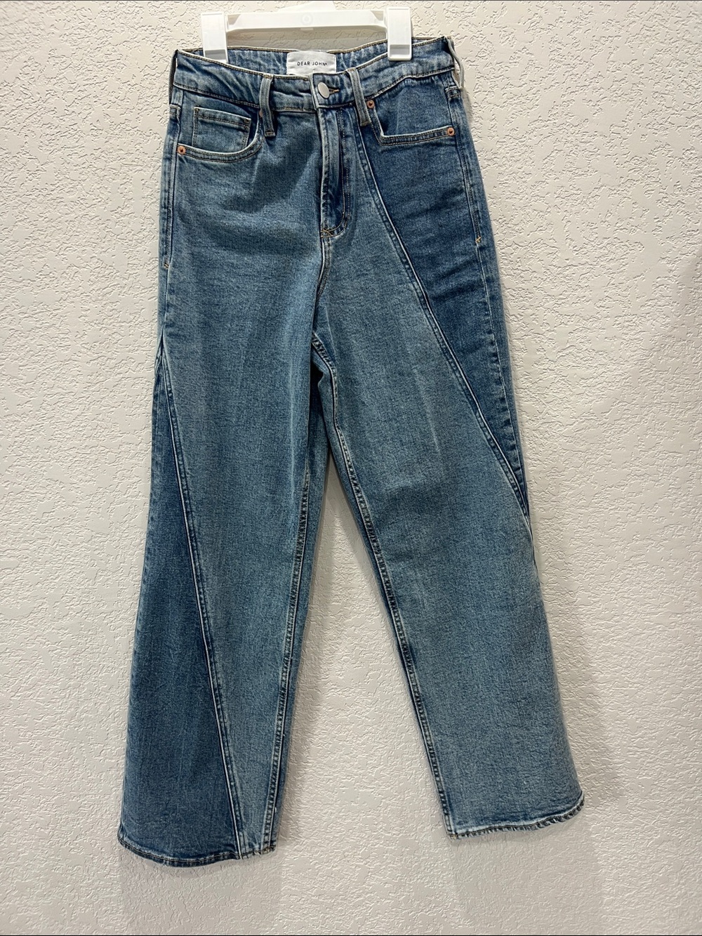 Dear John Two-Tone Blue Panel Jeans size 26
